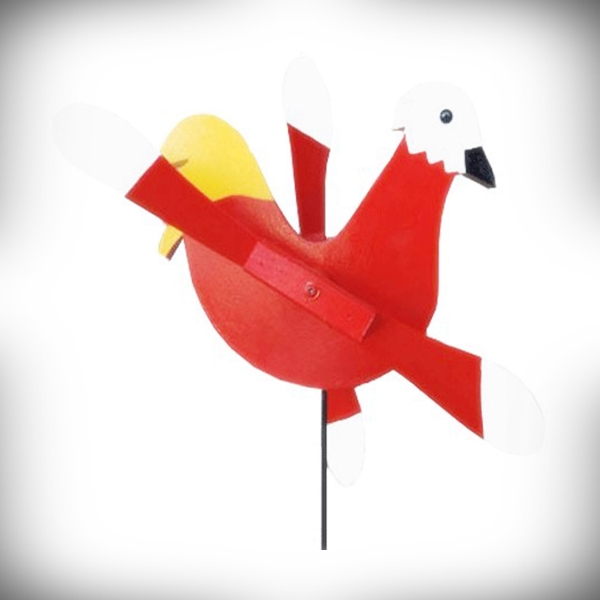 Whirly Bird Red Rooster Spinner